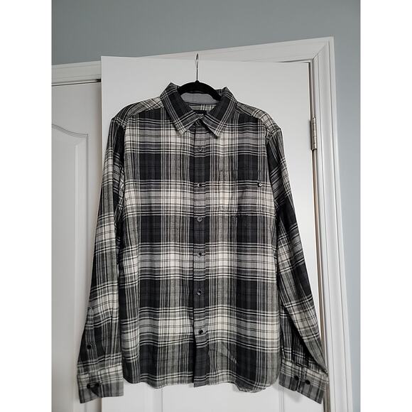 Marmot Other - MARMOT Fairfax Midweight Flannel Shirt Gray Men's LARGE UPF 20 Spread Collar NWT